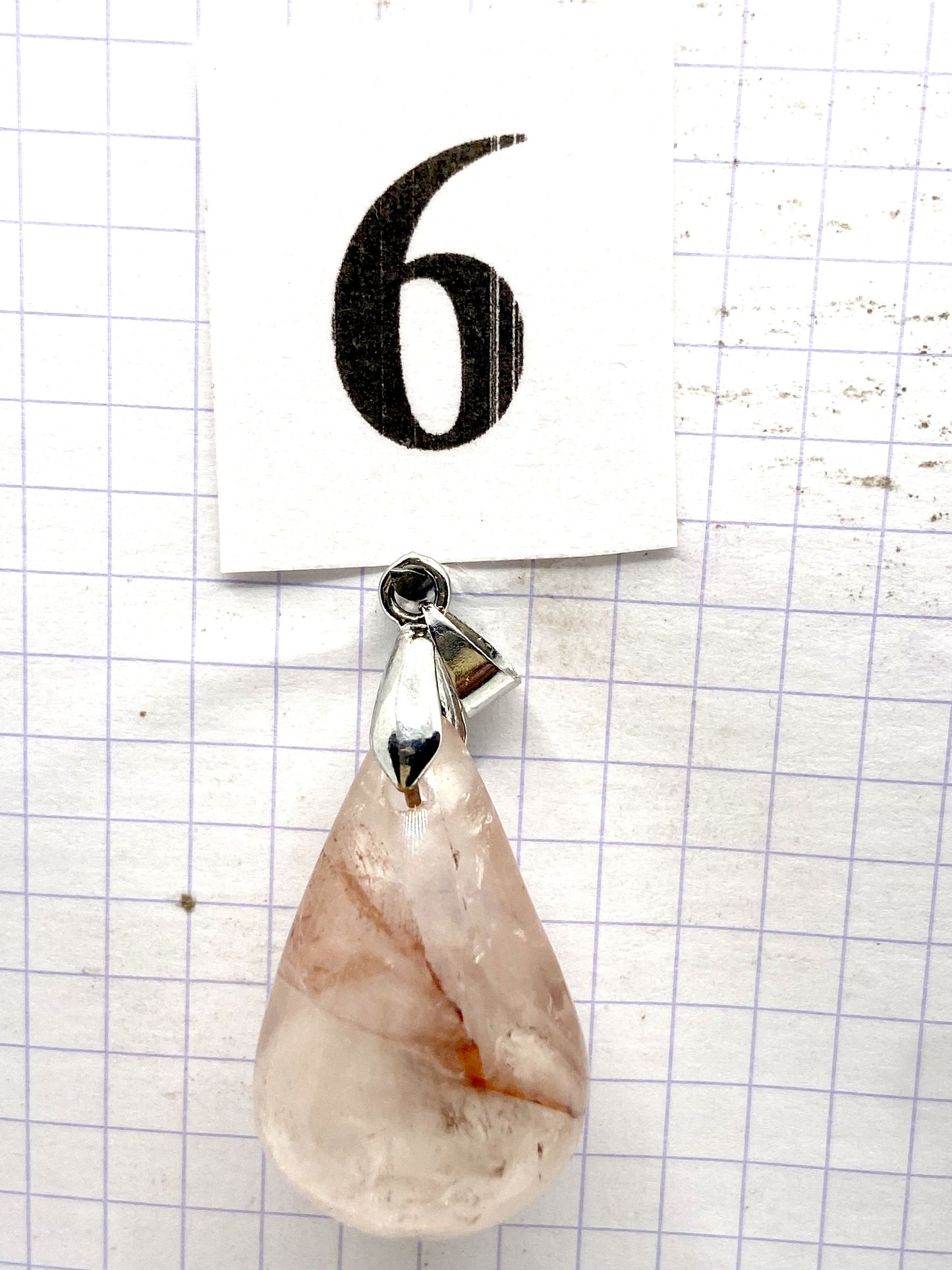 GOUTTE QUARTZ HEMATOIDE ROUGE