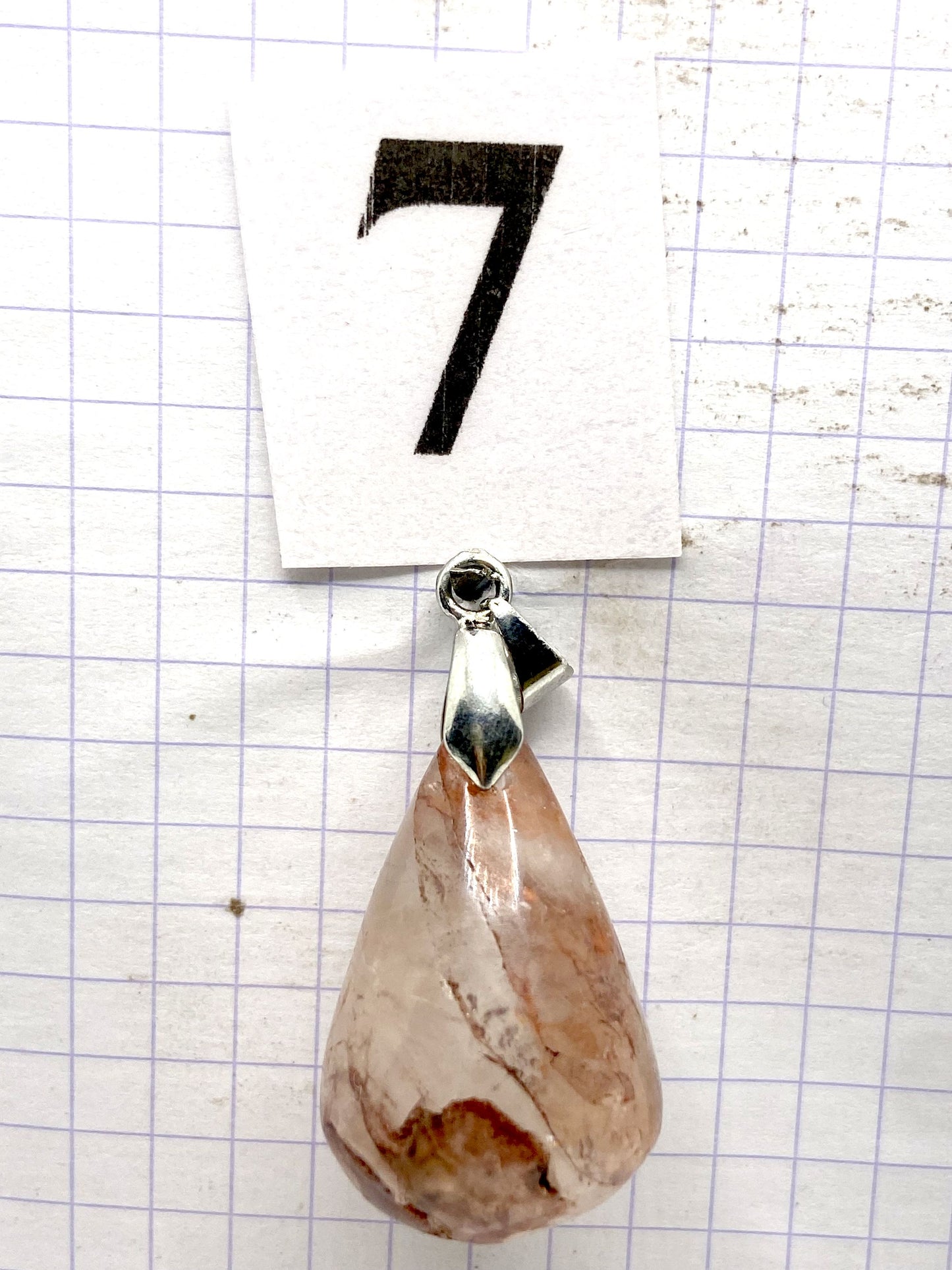 GOUTTE QUARTZ HEMATOIDE ROUGE