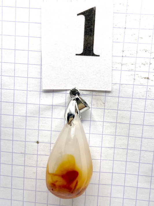 GOUTTE AGATE CORNALINE